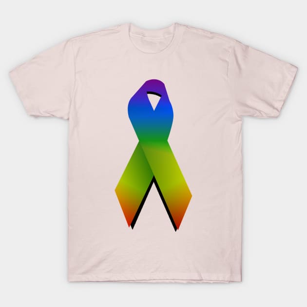 LGBTQ Gay Support ribbon T-Shirt by KZK101